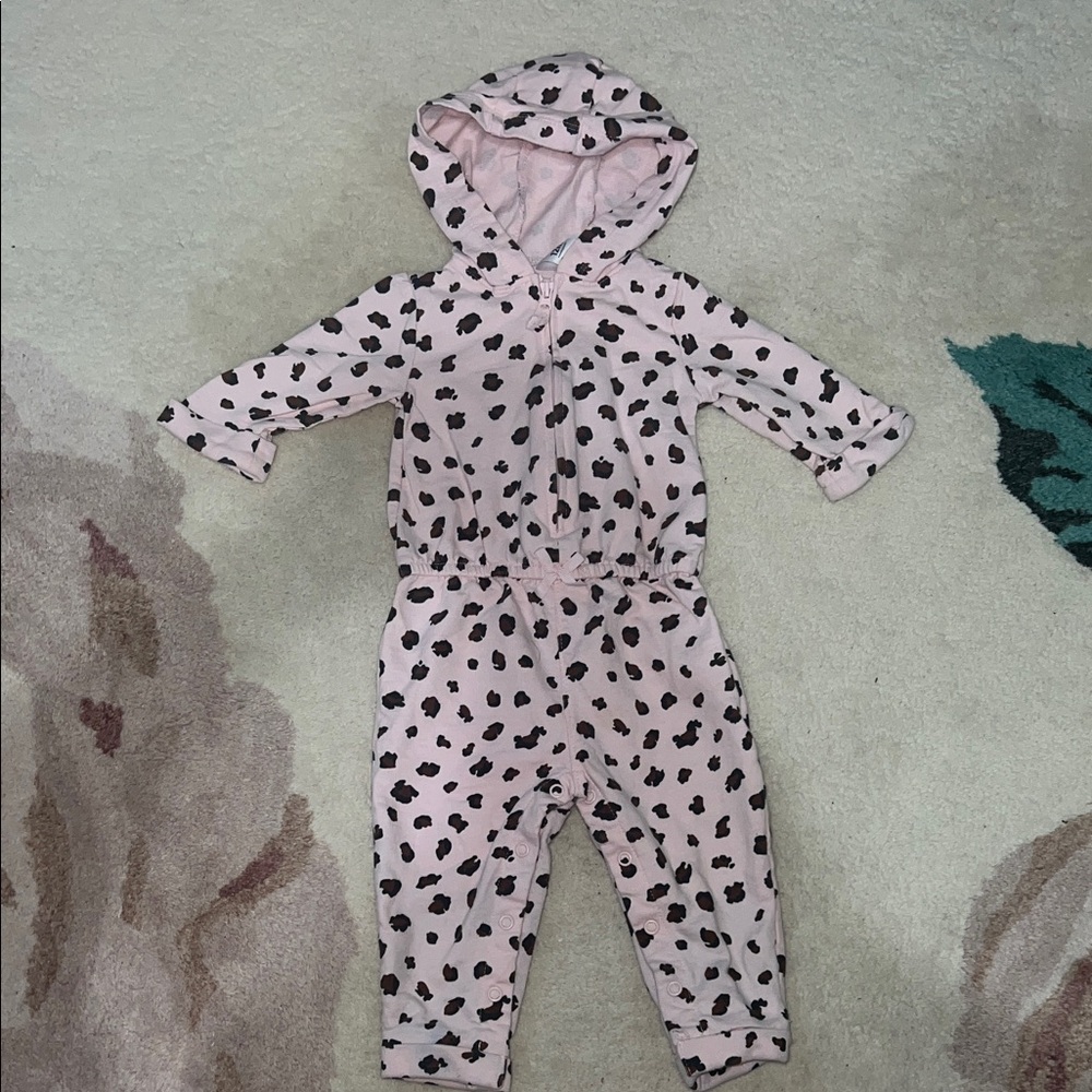 Carter's Pink and Black Patterned Jumper